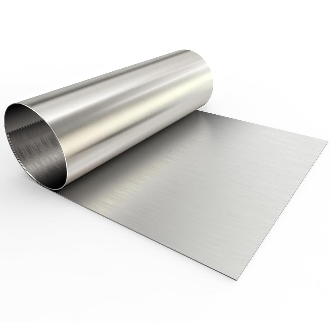 430 Stainless Steel Sheet Metal 96 x 48 Inch 24GA Metal Sheet Panel #4 Brushed Finish with Protective Film for Wall, Food Truck, Restaurant, Kitchen, Floor, Trailer, Garage, Crafting