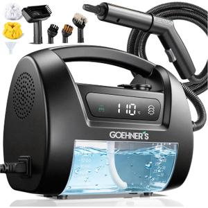 2026 Upgraded Handheld Steam Cleaner, 230°F High-Pressure Portable Hand Held Steamer for Home & Car, 30s Heat-Up, Chemical-Free Deep Cleaning for Kitchen, Bathroom, Grout (Matte Black)