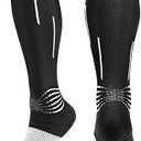 NEENCA Compression Socks, Medical Athletic Calf Socks for Injury Recovery & Pain Relief, Sports Protection—1 Pair, 20-30 mmhg Size XXL