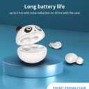 Kids Wireless Earbuds, Bluetooth 5.0 with Microphone Noise Reduction and Panda Charging Case,Cute Headphone 36H Playtime IPX5 Waterproof Touch Control,HiFi Stereo Earphone for tv/pad/Phone.