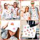 Yuxung 48 Pcs Christian Iron on Patches Religious Vintage Flower Rainbow Embroidery Applique Patch Inspirational Boho Christian Sewing Patches for Backpack, Hats, Clothing, Jeans DIY Emblem Accessory