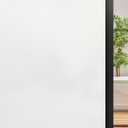 DOWELL Window Privacy Film, Frosted Glass Window Film, Static Cling Non-Adhesive Glass Clings, Sun Blocking Opaque Door Coverings, Reusable Door Sticker for Bathroom Home Office, White, 23.6" x 78.7"