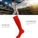 Soccer Baseball Softball Socks,Three street Unisex Knee High Solid Sport Tube Compression Football Socks 2-10 Pairs (Purple)