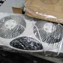 Bionaire Window Fan with Reversible Airflow Blades 3-Speed Settings, Programmable Thermostat, LED Display, Remote Control, Fits 2436" Windows, No Assembly Required