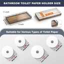 Acacia Bathroom Toilet Tank Tray, 13" Wood Toilet Paper Storage Basket Back of Toilet Basket Organizer, Vanity Tray for Perfume Makeup Candle Kitchen Counter Coffee Table Decor
