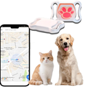 Pet GPS Tracker No Monthly Fee/Subscription, Free Pet Collar Included Long Battery Life 