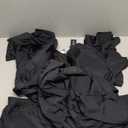 Plus Size Tankini Set Swimsuit - Women Two Piece Bathing Suit with Shorts Ruffle Sleeve Swimwear 2025 Black, Size: 22W