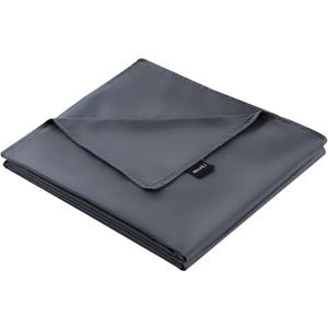 ZonLi 80''x87'' Dark Grey Duvet Cover for Weighted Blanket, King Size Breathable Soft Removable Duvet Cover for All Season