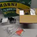 Aoriher Blackjack Game Combo Set, Include Blackjack Layout Felt,Shoe 6 Deck Automatic Card Shuffler Discard Holder Trays and 10 Cut Cards for Casino, Party Night(Green)