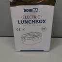 Electric Lunch Box Food Heater, 80W Portable Warmer for Car, Truck, Work with 304 Stainless Steel Container, 12V/24V/110V Green Heated Lunch Box Suitable for Ideal Driver/Work/