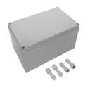 LeMotech IP67 Waterproof Junction Box ABS Plastic Project Box Dustproof Electrical Box Outdoor Enclosure for Electronics DIY Case Gray 9.8X 5.9X 5.1 inch(250mmx 150mmx 130mm)