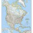 National Geographic North America Wall Map  Classic (23.5 x 30.25 in) (National Geographic Reference Map)