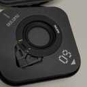 Aulumu G09 Magnetic Ring Grip | Omnidirectional Rotation | MagSafe Compatible | Aluminium Alloy Construction | Stable Dual-Sided Magnetic Attachment | Includes Handle Ring Phone Stand- Black