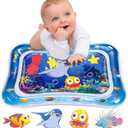 Infinno Tummy Time Mat Sensory Water Mat for Babies, Baby Toys for 3 6 9 12 Months Boys and Girls, Great Gift Idea of Baby Stuffs