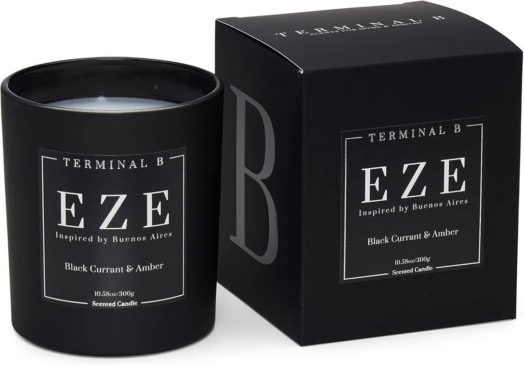 Luxury Candle | EZE - Black Currant & Amber | Inspired by Buenos Aires | Hand-Poured in Los Angeles | 10.58 oz, 60+ Hour Burn Time