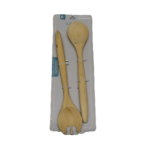 Set of 2 Wooden Salad Servers