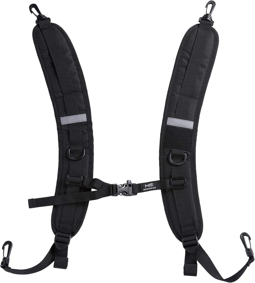 2 x Bassdash Backpack Straps Replacement Adjustable Padded Shoulder Straps for Backpack Dry Bag