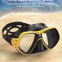 Fawater Swim Goggles with Nose Cover, Anti-Fog and Anti-Leak Clear Snorkeling Mask for Adults and Teens, 9 Colors (1 Pack Yellow)