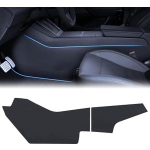 for Tesla 4PCS Center Console Anti-Kick Mats Model Y Juniper 2025 2026 TPE Waterproof & Dust Scratch Resistant Protector Cover for Tesla Refresh Interior Accessories (Split)