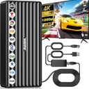 2026 TV Antenna Indoor, Digital Antenna for Smart TV, 1000+ Miles Range, Digital HD Outdoor TV Antenna with Signal Amplifier Supports 8K 4K 1080p Local Channels, Includes 33ft Coax Cable