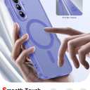 LeYi for Galaxy A36-5G Phone Case: Samsung Galaxy A36 5G Case with Samsung A36 Screen Protector, Galaxy A36 Phone Case Matte Translucent Soft-Touch & Full Body Funda para 36A Cell A 36, Sky Blue