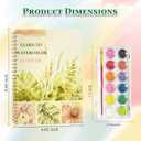 2 x Watercolor Workbook,12 Colors Water Color Books Paint, Beginner-Friendly Watercolor Workbooks with Paint Brush