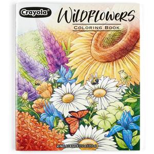 Crayola Wildflower Coloring Book (40 Pages), Premium Adult Coloring Pages, for Stress Relief and Relaxation, Gift for Adults