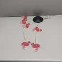 Solar Wind Chimes Flamingo,Birthday Gifts for Mom Grandma Dad, IP65 Waterproof Memorial with 7 Color Changing LED Lights, Outdoor Decor Garden Yard Decorations