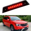 Third 3rd Brake Light LED for 2010-2016 Dodge Journey, High Mount Rear Brake Lights Assembly for 10-16 Journey, Waterproof Center Cab Lamp Stop Light (Black)