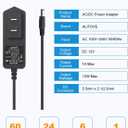 ALITOVE DC 12V 1A Power Supply 12W AC Adapter 100~240V 50-60hz to 12 Volt 1Amp 0.5A Transformer DC 12V Power Cord 5.5 x 2.5mm 2.1mm Plug for LED Strip Light CCTV Security Camera and More