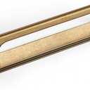 Goo-Ki Antique Brass Cabinet Pulls with Backplate,Zinc Alloy Cabinet Handle with 5''(128MM) Hole Centers 2 Pack