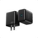 TESSAN 45W GaN Fast Charging Block, USB-C PD Charger Compatible with Samsung S24/ S25, iPhone 15/ 16/ 17, Pixel 7/ 8, iPad Pro/ Air & More, Black (2 Pack)