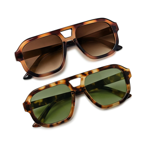 livho Trendy Polarized Square Aviator Sunglasses Women Men Square Eyewear Frame, Retro Sun Glasses for Women Men 2025 Shades