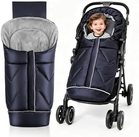 Universal Stroller Blanket & Stroller Footmuff,Water-Repellent Bunting Bag for Babies,Toddlers and Kids,Zipper Footmuff for Stroller,Stroller Winter Cover Warm Baby Sleeping Bag