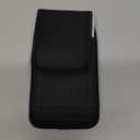 ykooe Cell Phone Pouch Nylon Belt Holster Case Compatible with iPhone 17 Pro Max, Galaxy S25/S24/S23/S22 Ultra A16 A15 A14 A13, Moto G Stylus/Power/Play, Pixel 8/7 Pro, Black - XXL