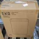 EKO Mirage-X 47 Liter / 12.4 Gallon Touchless Rectangular Motion Sensor Trash Can with Removable Liner, Brushed Stainless Steel Finish