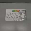 12 Pack Decorator Light Switch Cover Plate, Single Wall Plates, Standard Size 1-Gang 4.53" X 2.76", Unbreakable And High Temperature Resistant Outlet Covers Wall Plate, White Pack of 2