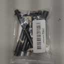 4 Set 4 Straight Pipe Lamp Stem Kit, M10 Double End Threaded Lamp Rod Long Extension Risers, Black Lamp Parts Replacement for DIY Floor Lamps, Table Lamps & Ceiling Lights