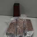 Solid Wooden Furniture Legs 6 Inch, Natural Mid Century Brown Square Legs for Couch, Sofa, Cabinet, Bench, Bed - Set of 4