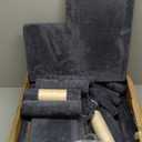 Yaheetech 54in Cat Tree, Multi-Level Cat Tower with Spacious Kitten-ear Perch, 2 Cozy Caves, Scratching Posts, Climbing Ladder, 2 Plush Balls, Durable Pet House Furniture for Indoor Kittens, Dark Gray