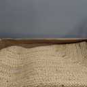KEMA Jute Braided Area Rug, 5x7 Feet (60x84 Inches) - Rustic Vintage Braided Reversible Rectangular Rug, Shag Rugs for Bedroom, Jute Kitchen, Living Room, Floor