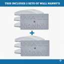 Wall Nanny 2-Pack - Works with 2 Gates - Baby Gate Wall Protector (Made in USA) Protects Walls and Doorways from Pet Gates - for Pressure Mounted Indoor Safety Baby Gates - White