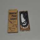 Universal Phone Lanyard, Anti-Theft Crossbody Strap for iPhone 16 Pro Max and Most Smartphones, Adjustable Cell Phone Neck Holder w/ 2 Non-Adhesive Tether Tabs for Men and Women, Black/Black