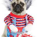 Deadly Dog Halloween Costumes for Small Medium Large Dogs, Cat Puppies, Funny Dog Costume Cosplay Clothes Outfit for Party Christmas Events Photo Props Halloween Decorations