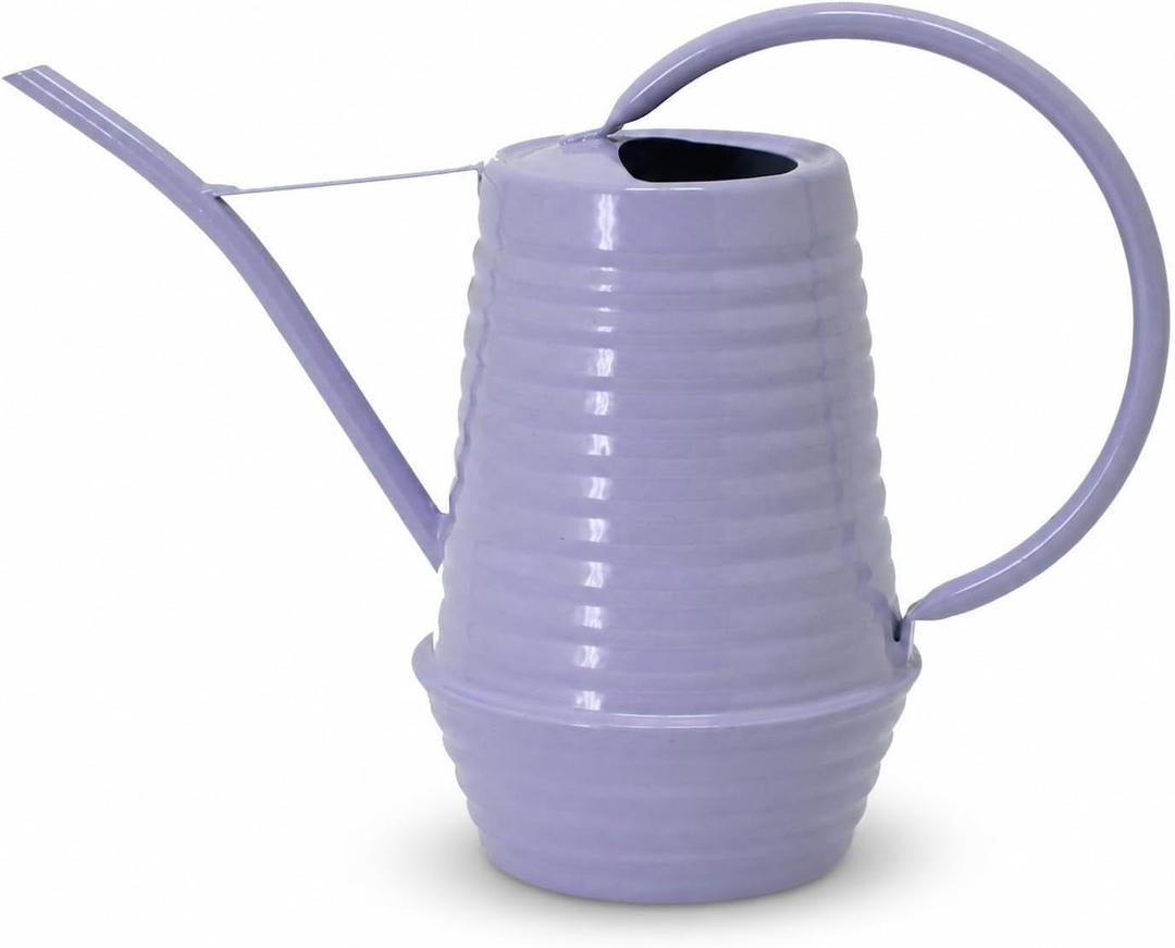 Small Watering Can, 0.3 Gallon/34oz., Violet Purple, Galvanized, Indoor Water Can, Metal Watering Can with Long Spout, Plant Water Can for Indoor Plants