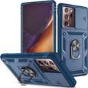 Case for Galaxy Note 20 Ultra, Shockproof Impact Resistant with Slide Lens Protective Cover for Samsung Galaxy Note 20/20 Ultra 5G (Blue)