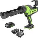 Greenworks 24V Cordless Caulk Gun 6-Speed Anti-Dripping with 2Ah Battery and Changer