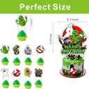 2 x 25pcs Ghost Cake Decorations with 1pcs Cake Topper, 24pcs Cupcake Toppers for Ghost Birthday Party Supplies