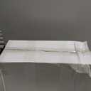 KIRE 200PCS Gold Plastic Plates - Disposable Plates for Party - White Plastic Plates with Gold Rim Include 100 for Dinner and 100 for Dessert/Salad in Wedding/Christmas