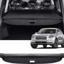 AUXKO Retractable Cargo Cover for Lincoln MKX 2018-2016, Trunk Cargo Cover Luggage Security Shade Cover for Lincoln Nautilus 2023-2019 Shielding Shade Anti-Peeping Luggage Privacy Screen, Carbon Fiber